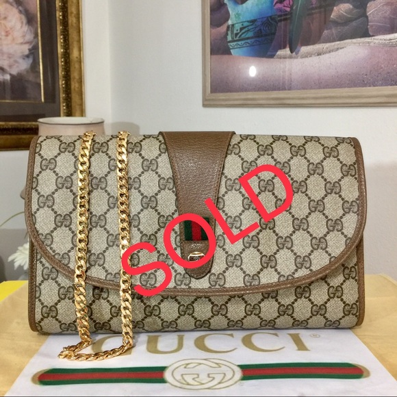 Gucci Handbags - ❌❌GUCCI GG PATTERN CLUTCH/SHOULDER BAG 💼